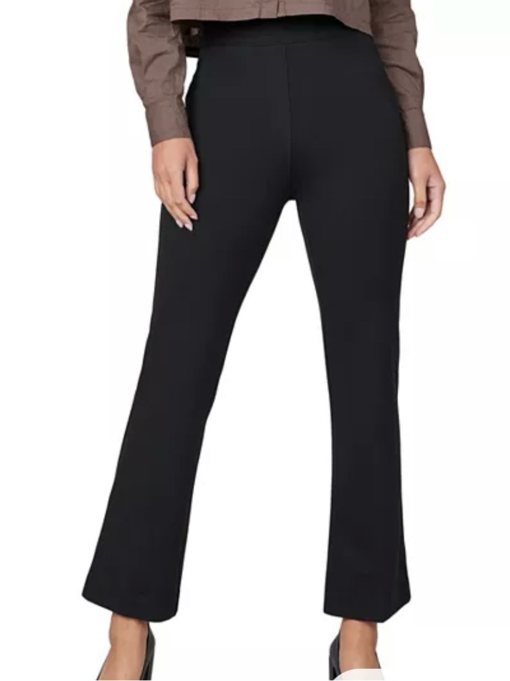 SPANX SPANXsmooth PerfectFit Ponte Kick Flare Crop Pants Size XL in Royal Blue